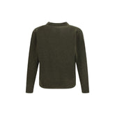 Brooksfield Green Fleece Wool Cardigan